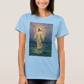  religie, Jezus Christus loopt op water T-shirt (Voorkant)