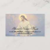  religie, Jezus Christus loopt op water Visitekaartje (Voorkant)