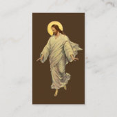  religie, Jezus Christus loopt op water Visitekaartje (Achterkant)