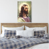religie, Jezus Christus portret met Halo Canvas Afdruk (Insitu (Slaapkamer))