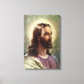 religie, Jezus Christus portret met Halo Canvas Afdruk (Voorkant)