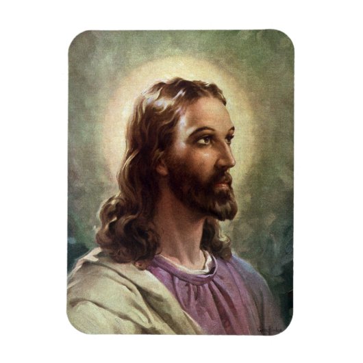  religie, Jezus Christus portret met Halo Magneet (Verticaal)