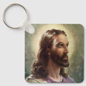  religie, Jezus Christus portret met Halo Sleutelhanger (Voorkant)
