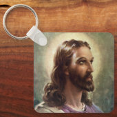  religie, Jezus Christus portret met Halo Sleutelhanger (Voorkant)