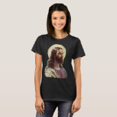  religie, Jezus Christus portret met Halo T-shirt (Voorkant volledig)