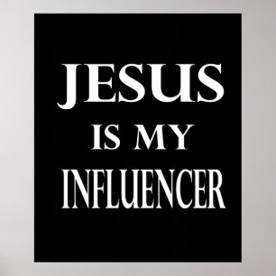Religie - Jezus Is Mijn Influencer Poster
