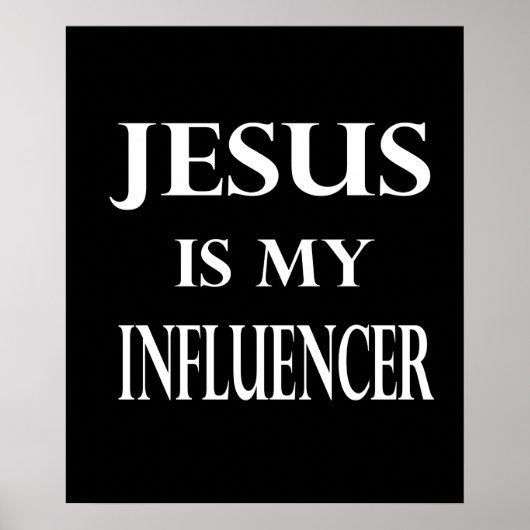 Religie - Jezus Is Mijn Influencer Poster (Voorkant)