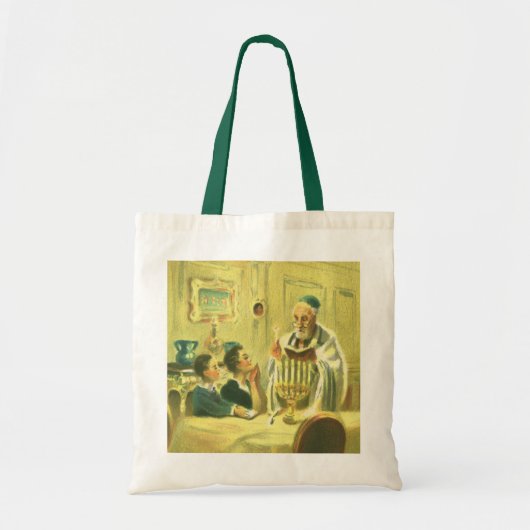religie, jodendom, de Menorah verlicht Tote Bag (Voorkant)