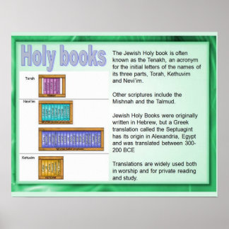 Religie, jodendom; Heilige Boeken, Schrift Poster