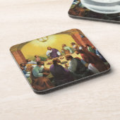 religie, laatste Super met Jezus Christus Bier Onderzetter (Linkerzijde)