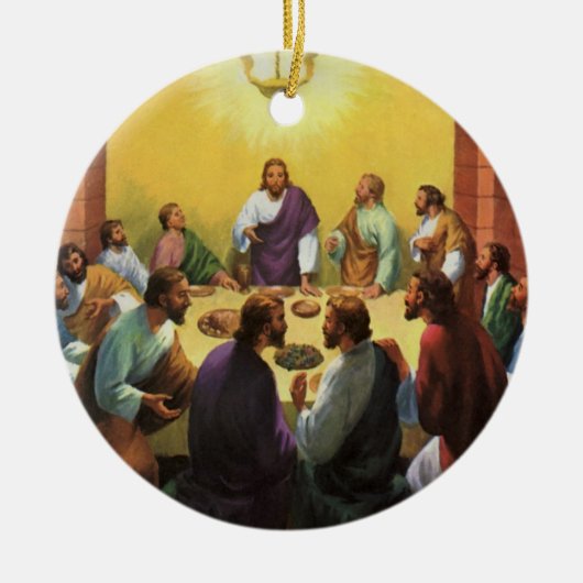  religie, laatste Super met Jezus Christus Keramisch Ornament (Voorkant)