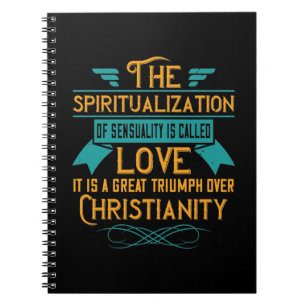 Religie Liefde Is Een Grote Triomf Over Het Christ Notitieboek