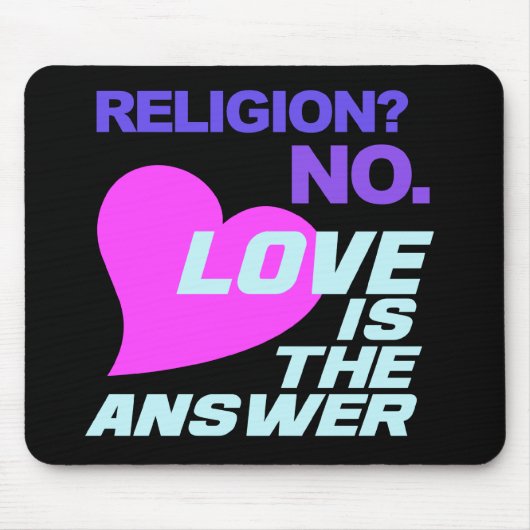 Religie & Liefde mousepad Muismat (Voorkant)