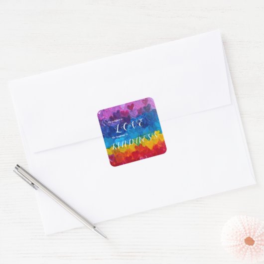 Religie Liefde vriendelijkheid sticker (Envelop)