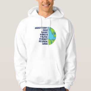 Religie liefde Vrijheid Mensen Planet Aarde Hoodie