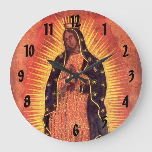 religie Maagd Mary Our Lady of Guadalupe Grote Klok (Voorkant)