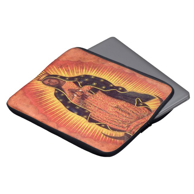  religie Maagd Mary Our Lady of Guadalupe Laptop Sleeve (Voorkant top)