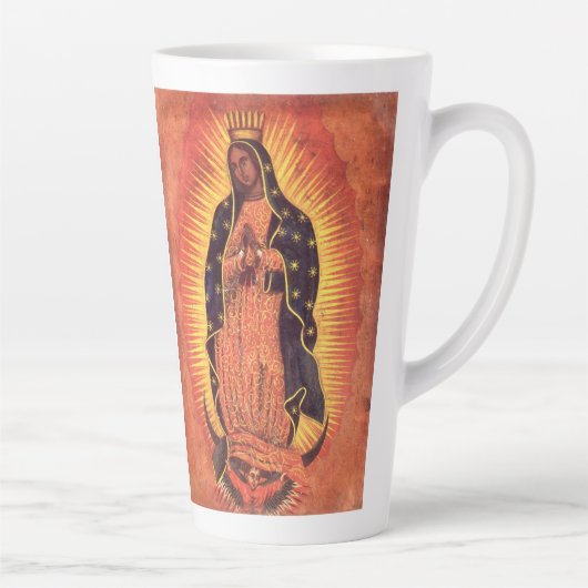 religie Maagd Mary Our Lady of Guadalupe Latte Mok (Rechts)