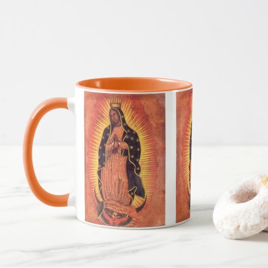  religie Maagd Mary Our Lady of Guadalupe Mok (Met donut)