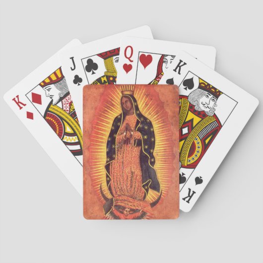  religie Maagd Mary Our Lady of Guadalupe Pokerkaarten (Achterkant)