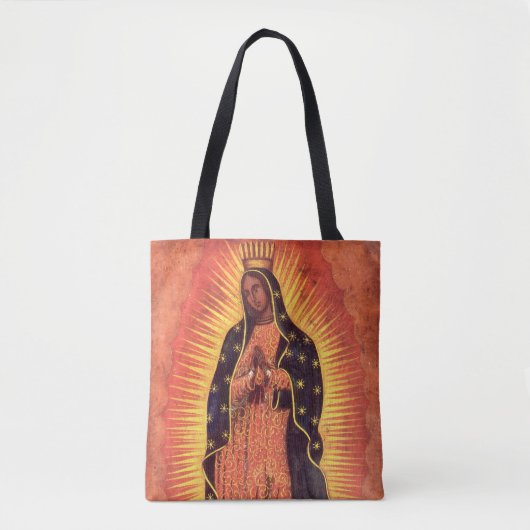  religie Maagd Mary Our Lady of Guadalupe Tote Bag (Voorkant)