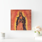  religie Maagd Mary Our Lady of Guadalupe Vierkante Klok (Huis)