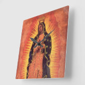  religie Maagd Mary Our Lady of Guadalupe Vierkante Klok (Hoek)