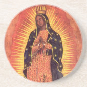  religie Maagd Mary Our Lady of Guadalupe Zandsteen Onderzetter (Voorkant)