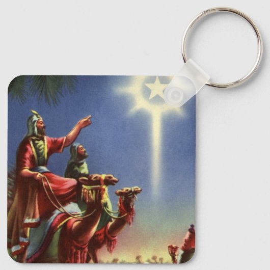  religie, Mannen met ster van Bethlehem Sleutelhanger (Achterkant)
