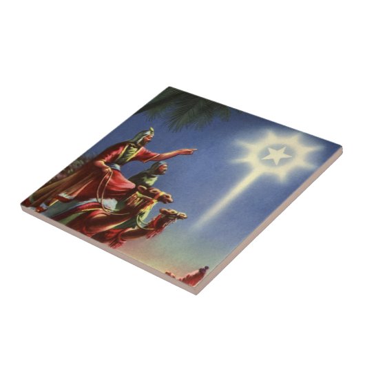 religie, Mannen met ster van Bethlehem Tegeltje (Zijkant)