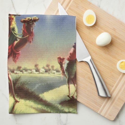  religie, Mannen met ster van Bethlehem Theedoek (Quarter Fold)