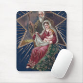 religie Mary en Baby Jezus Kerstmis Muismat (Met muis)