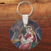  religie Mary en Baby Jezus Kerstmis Sleutelhanger (Voorkant)
