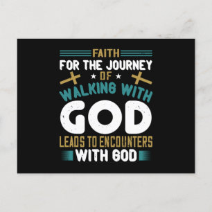 Religie - met God lopen Briefkaart