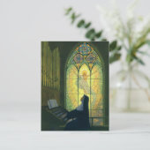  religie, non die een orgaan in de kerk speelt briefkaart (Staand voorkant)