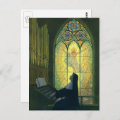  religie, non die een orgaan in de kerk speelt briefkaart (Voorkant / Achterkant)