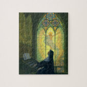  religie, non die een orgaan in de kerk speelt legpuzzel (Verticaal)