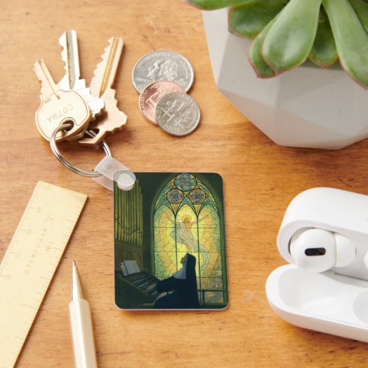  religie, non die een orgaan in de kerk speelt sleutelhanger (Bureau)