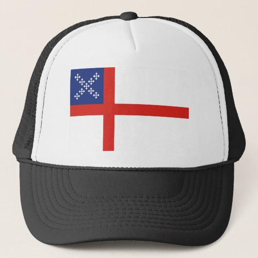 religie onder de episcopische vlag kruiper trucker pet (Voorkant)
