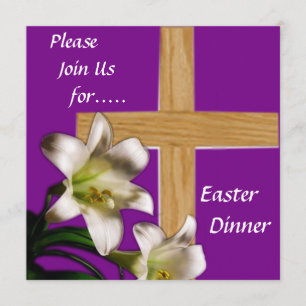 Religie paasmaanuitnodiging kaart