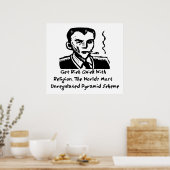 Religie-piramide-regeling Poster (Keuken)