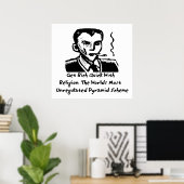 Religie-piramide-regeling Poster (Thuiskantoor)