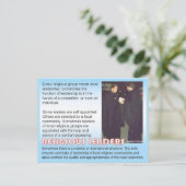 Religie, religieuze leiders briefkaart (Staand voorkant)