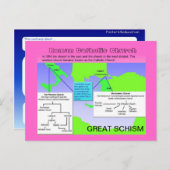 Religie, rooms-katholieke kerk, groot Schisme Briefkaart (Voorkant / Achterkant)
