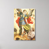 religie, Saint Michael Defeats Lucifer Canvas Afdruk (Voorkant)