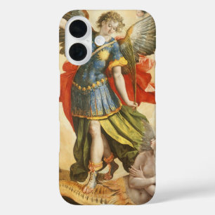  religie, Saint Michael Defeats Lucifer iPhone 16 Hoesje