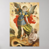  religie, Saint Michael Defeats Lucifer Poster (Voorkant)