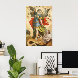  religie, Saint Michael Defeats Lucifer Poster