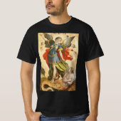 religie, Saint Michael Defeats Lucifer T-shirt (Voorkant)