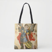  religie, Saint Michael Defeats Lucifer Tote Bag (Voorkant)